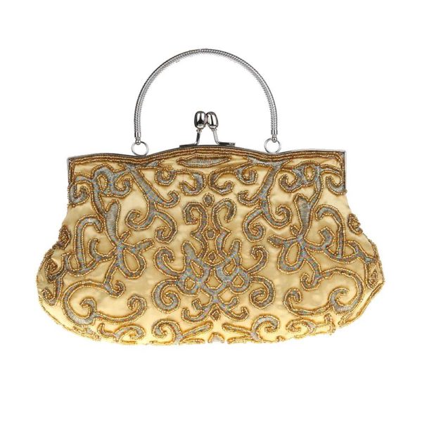 Sac de banquet rétro. Brodé de perles à la main pour femmes – Image 5