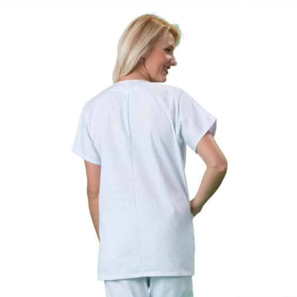 Blouse blanche en coton pour femmes  – Image 3