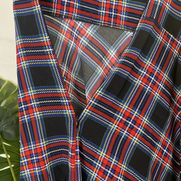 Jupe écossaise amincissante à taille décontractée – Image 7