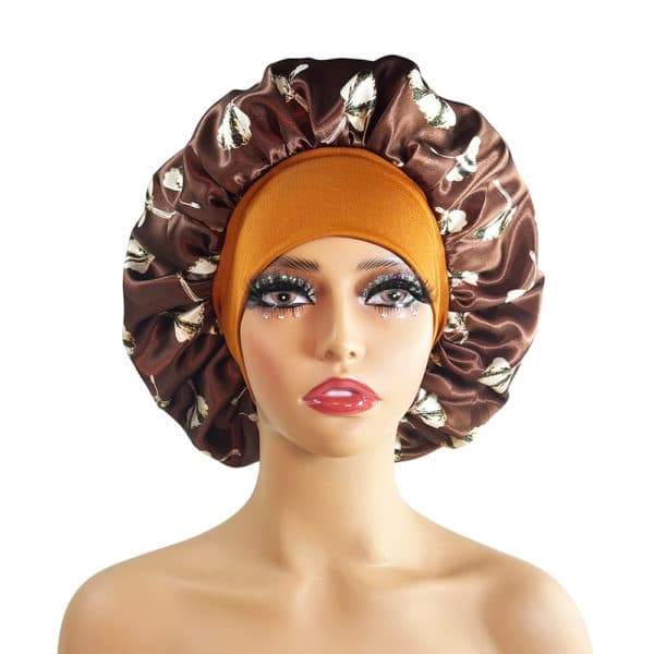 Bonnet de nuit en satin à larges bords pour femmes – Image 4