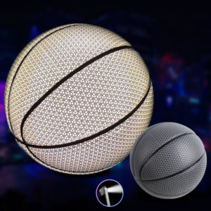 Ballon de basket fluorescent brillant