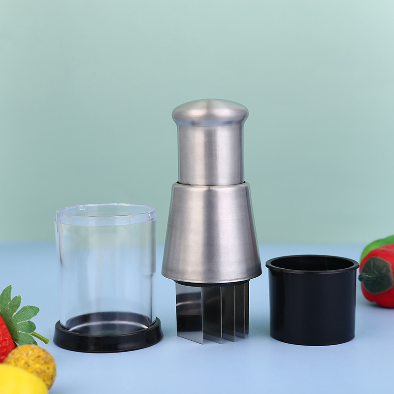 Hachoir de cuisine en acier inoxydable