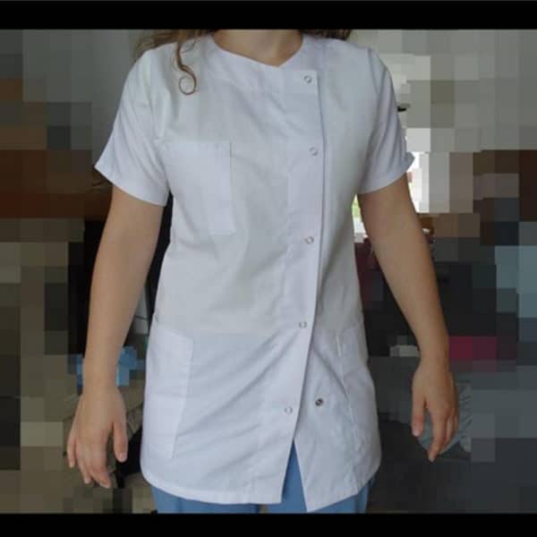 Blouse blanche en coton pour femmes  – Image 4