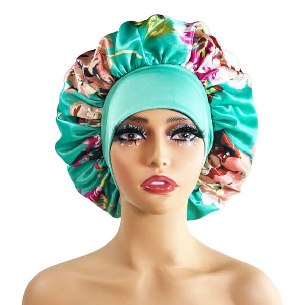 Bonnet de nuit en satin à larges bords pour femmes – Image 7