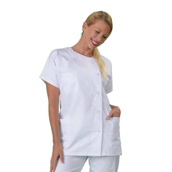 Blouse blanche en coton pour femmes  – Image 2