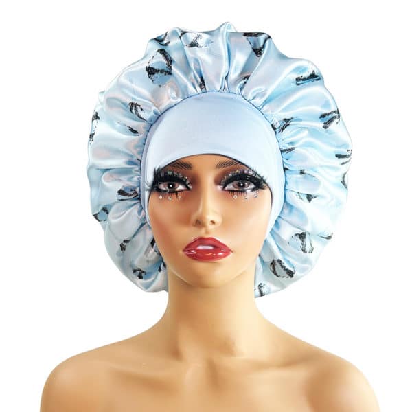 Bonnet de nuit en satin à larges bords pour femmes – Image 8