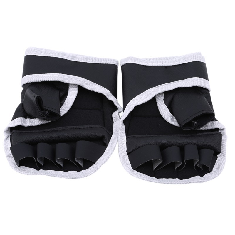 Ezebesta – 2 Mini Gants De Boxe Marionnettes à Doigts – Lot Blanc Et Noir – Anti-stress Pour Enfants Et Adultes – Cadeau Rigolo Anniversaire Ou Fête