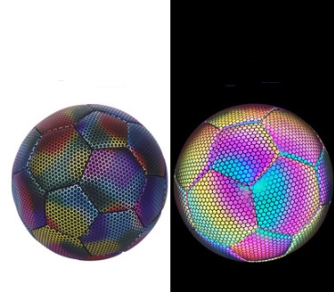 Ballon De Football Réfléchissant, Holographique Luineux Pour Jeux De