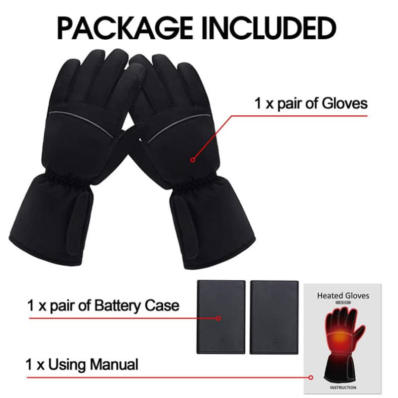 2 pièces. Gants chauffants électriques à cinq doigts pour hommes et femmes – Image 3