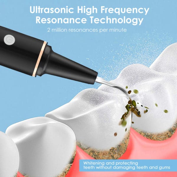 Nettoyeur de dents et blanchiment de dents à ultrasons visibles. Détartreur dentaire USB – Image 3