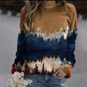 Pull-over imprimé pour femmes