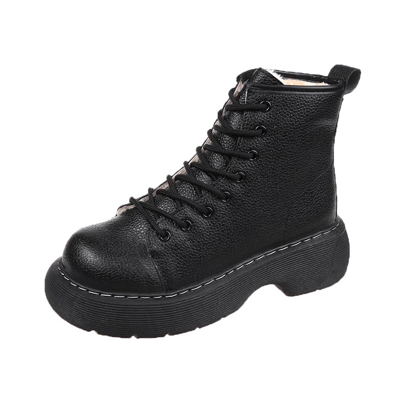 Bottines Compensées Femme LarDorLin - Tige Cheville, Fermeture Zippée - Talon 8 Cm - Synthétique - 10