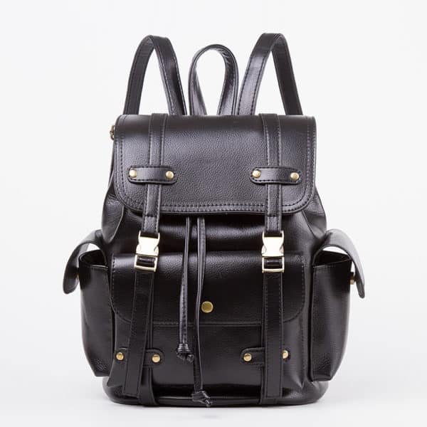 Sac à dos en cuir vintage à la mode pour femmes. Sac à dos de voyage – Image 7