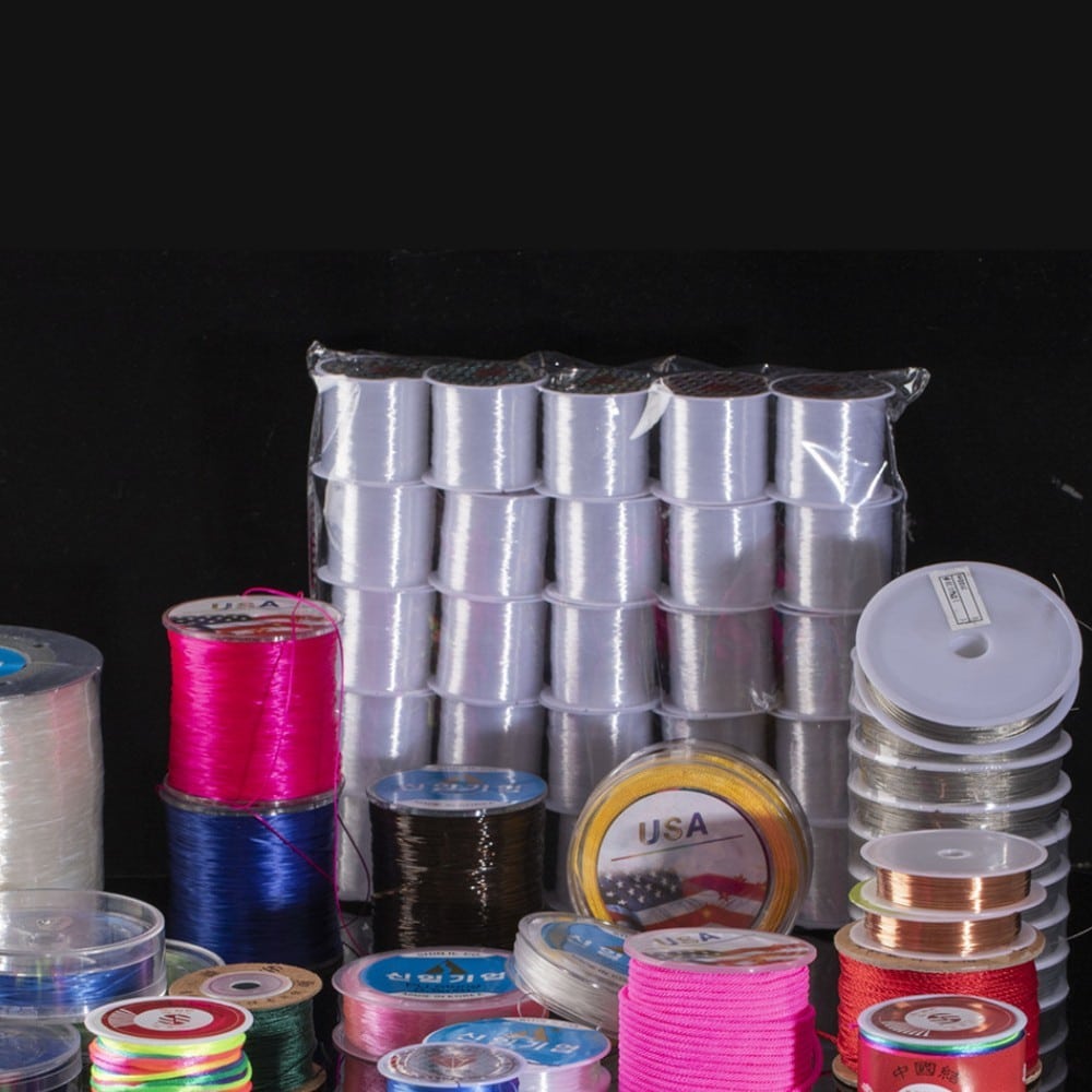 60 mètres. Rouleau de fil élastique plat en cristal – Image 2