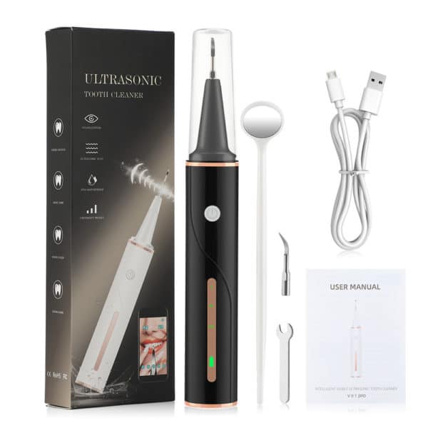 Nettoyeur de dents et blanchiment de dents à ultrasons visibles. Détartreur dentaire USB – Image 5