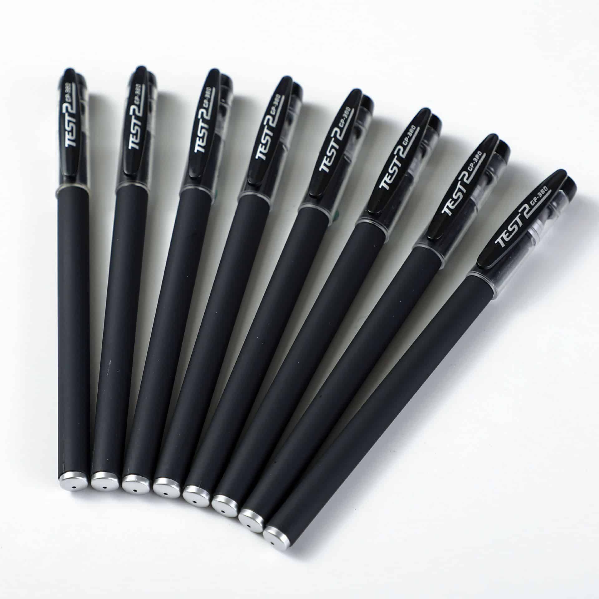 20 pièces et 50 recharges. Stylo seringue noire givrée neutre – Image 5