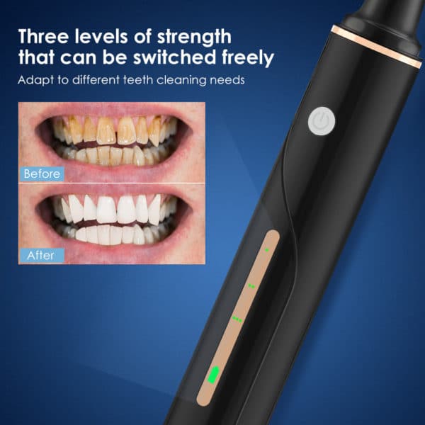 Nettoyeur de dents et blanchiment de dents à ultrasons visibles. Détartreur dentaire USB – Image 4