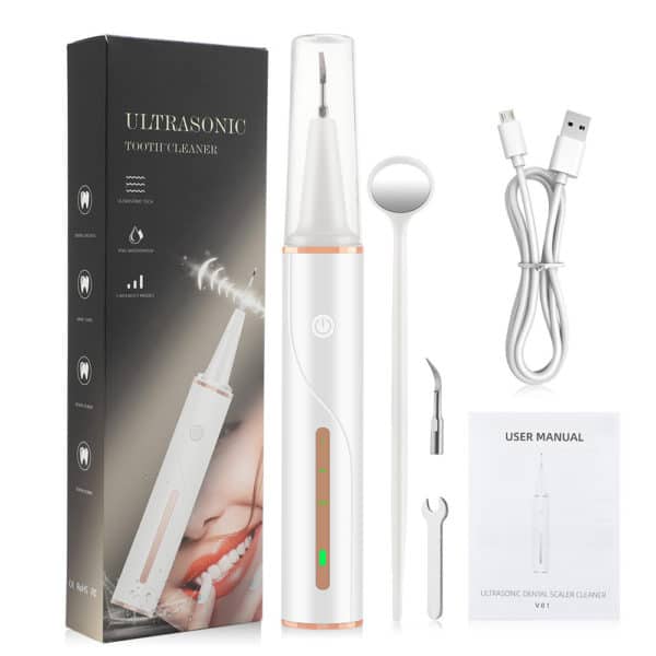 Nettoyeur de dents et blanchiment de dents à ultrasons visibles. Détartreur dentaire USB – Image 2