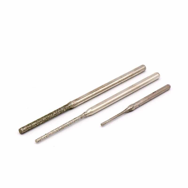 30 pièces. Aiguilles de poinçonnage en jade perceuse d'agate, alésage d'ambre – Image 3