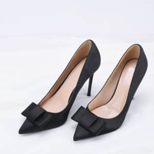 Talons en satin décontractés pour femmes