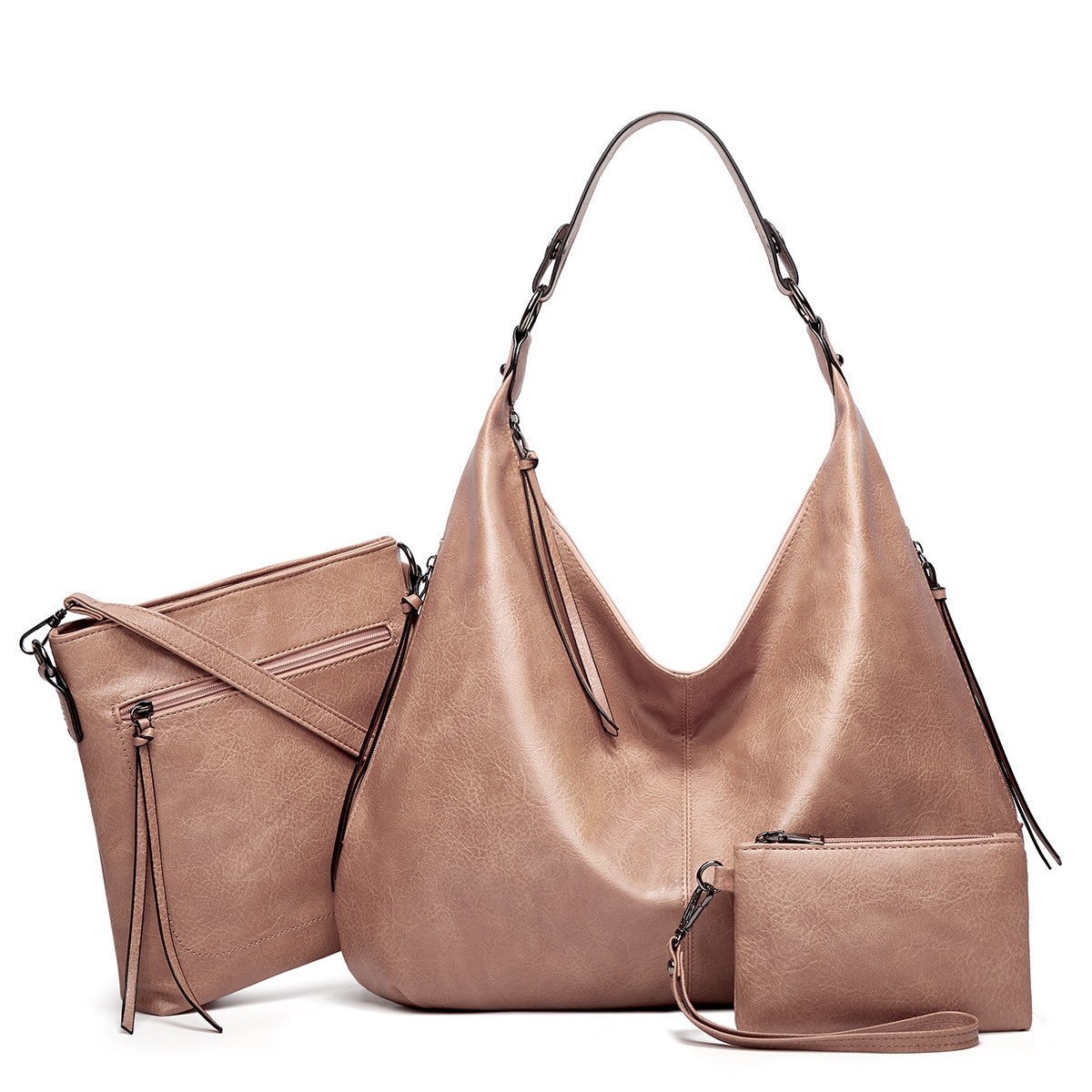 3 pièces. Sacs à main en cuir pour femmes – Image 8