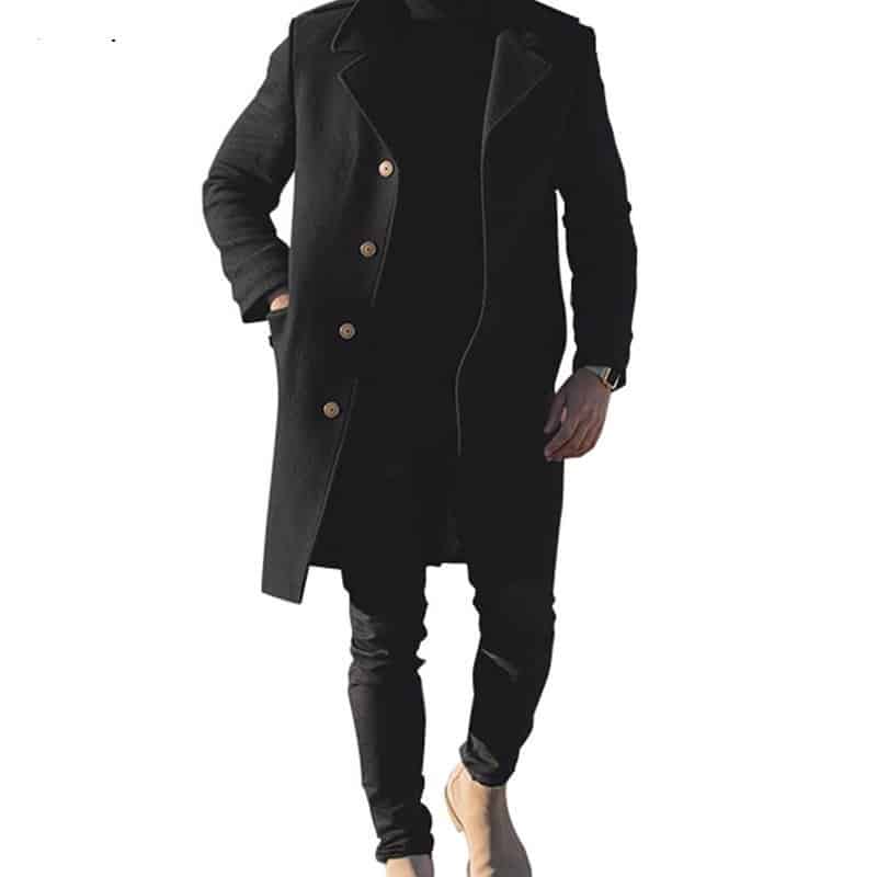 Long manteau d'hiver pour hommes