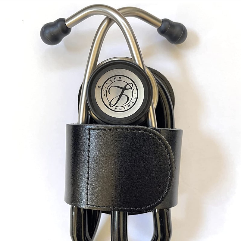 Manchon de protection en cuir pour stéthoscope. Housse de protection pour stéthoscope – Image 2