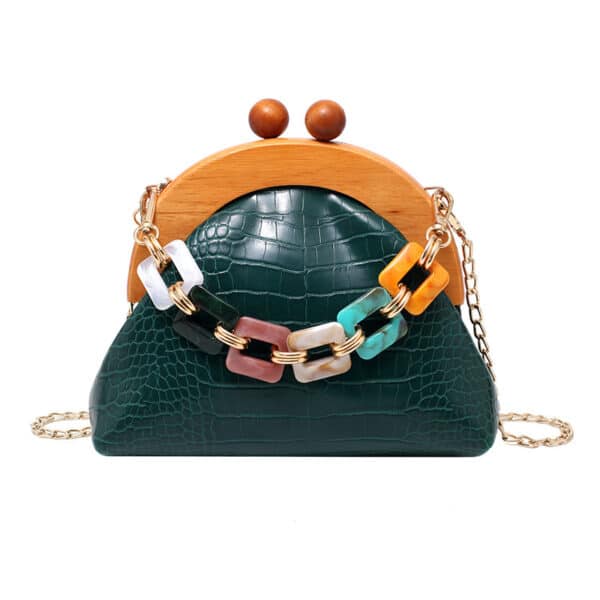 Sac pour femmes tendance. Sac style ethnique à chaînes – Image 2
