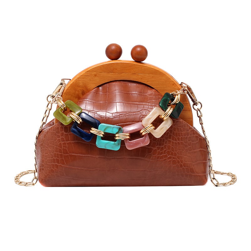 Sac pour femmes tendance. Sac style ethnique à chaînes – Image 4