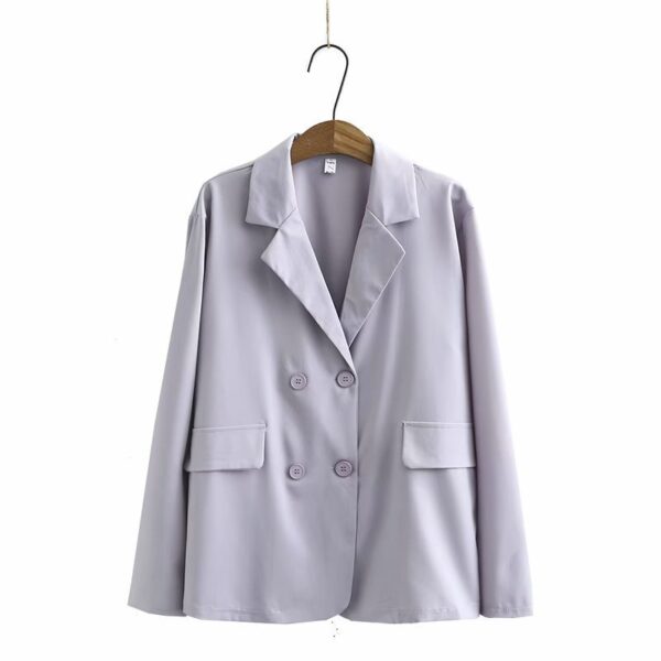 Costume décontracté à drapé ample de style moderne pour dames – Image 3