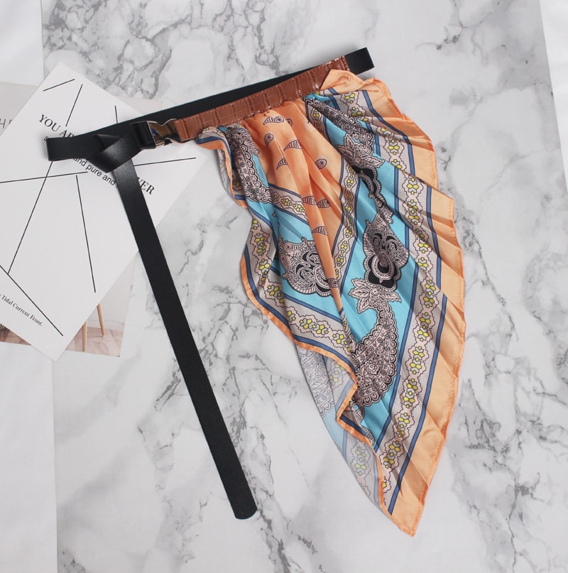 Ceinture de foulard sans perforation à la mode vintage pour femmes – Image 7