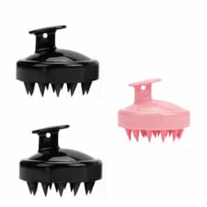 3 pièces/2pcs/1pc. Brosse à shampoing en silicone