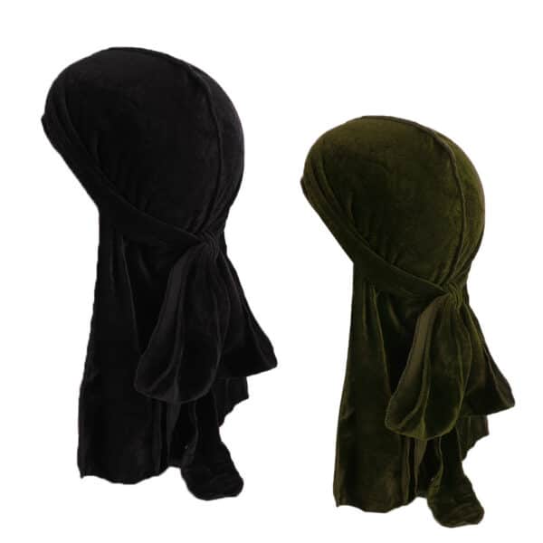 2 pièces. Foulard de pirate. Chapeau de pirate pour hommes et femmes – Image 3
