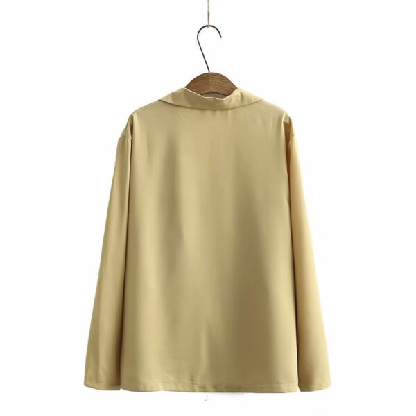 Costume décontracté à drapé ample de style moderne pour dames – Image 2