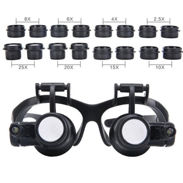 Loupe à fort grossissement avec double verres – Image 3