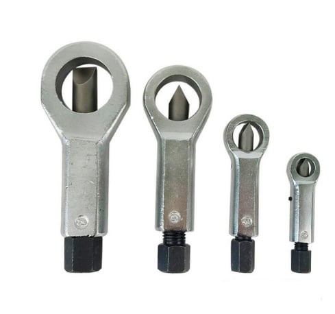 4 pièces. Séparateur d'écrous rouillés. Ouvreur d'écrous de capuchon. Coupeur d'écrous