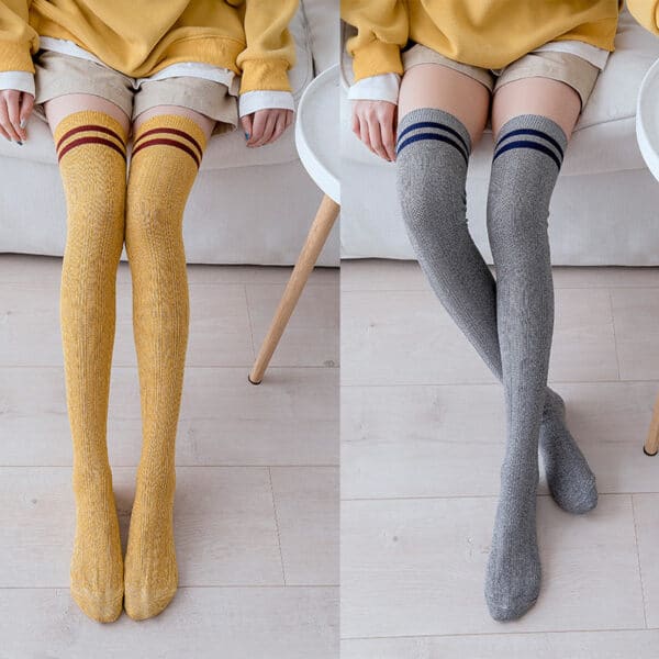 Chaussettes à hauteur des cuisses pour femmes – Image 3