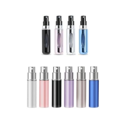 Mini flacons de stockage rechargeables en aluminium. Contenants cosmétiques vides – Image 3