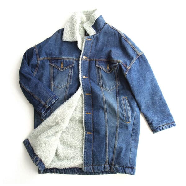Veste en denim chaude élégante pour femmes – Image 4