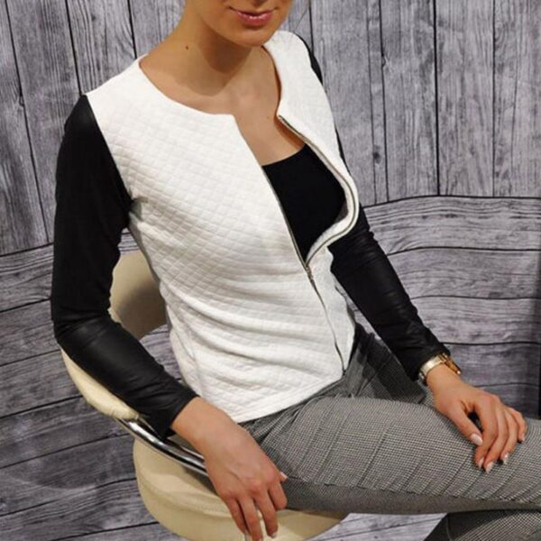 Veste courte décontractée et slim pour femmes – Image 2