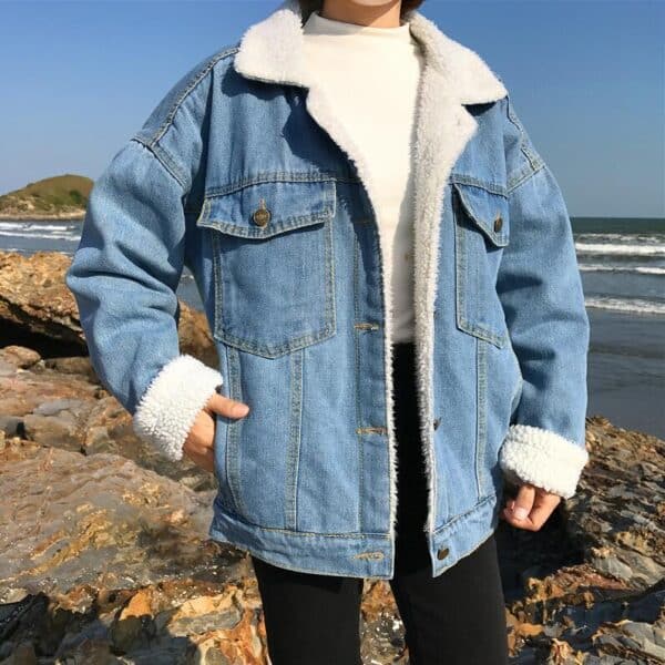 Veste en denim décontractée pour femmes – Image 2