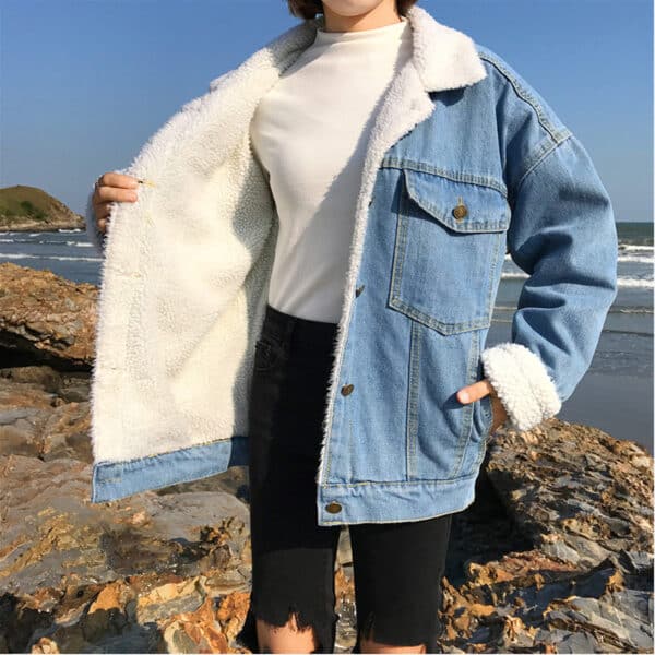 Veste en denim décontractée pour femmes – Image 4
