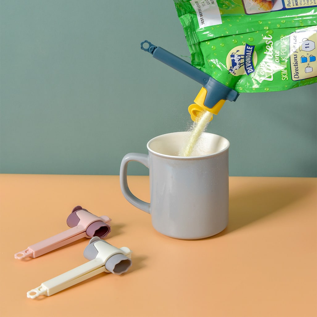 Clip de scellage des aliments. Clip de scellage de l'ouverture de la bouche en plastique – Image 2