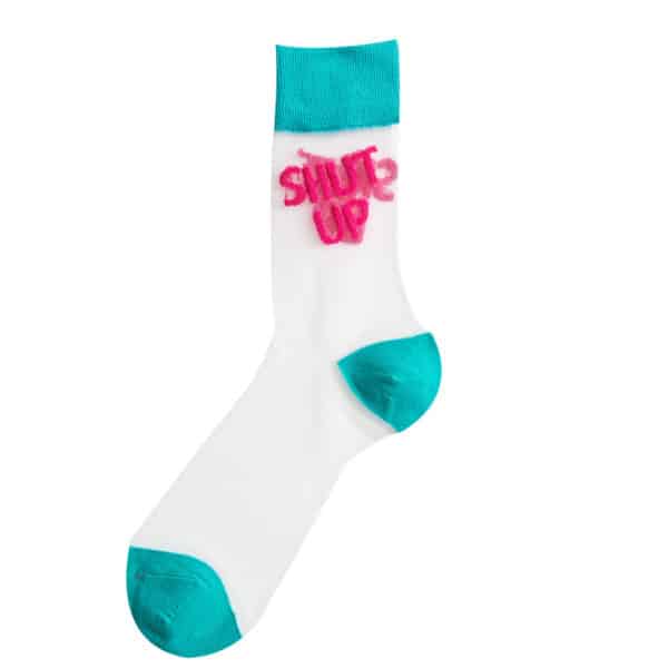 Chaussettes en soie de verre et cristal. Chaussettes à tube fin pour femmes – Image 2