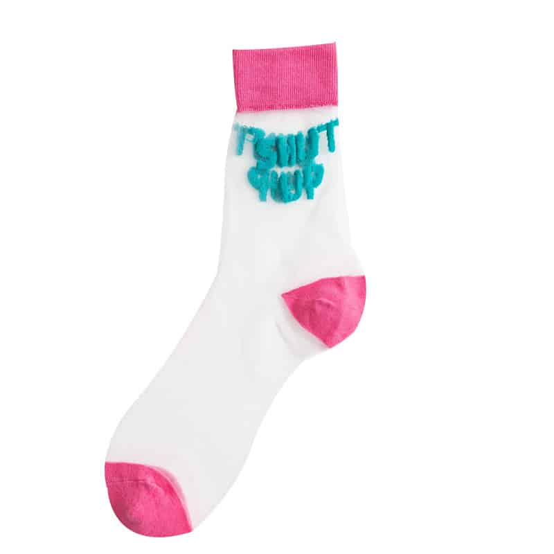 Chaussettes en soie de verre et cristal. Chaussettes à tube fin pour femmes – Image 3