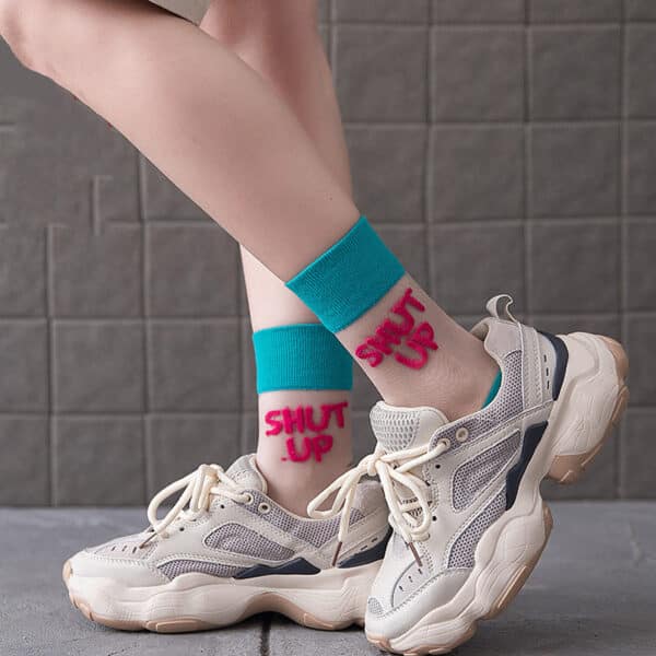 Chaussettes en soie de verre et cristal. Chaussettes à tube fin pour femmes