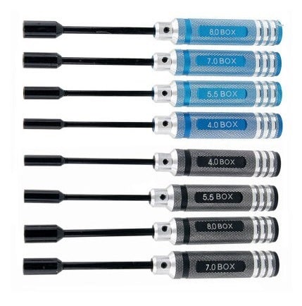 4 pièces. Clé à douille. Tournevis Clé 4.0mm 5.5mm 7.0mm 8.0mm 80213. Kit d'outils