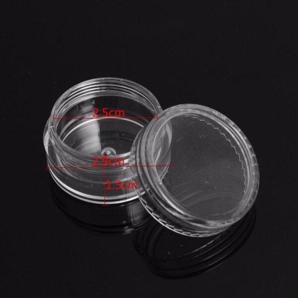10 pièces. Pot de crème transparent de 5g. Mini flacons cosmétiques – Image 3