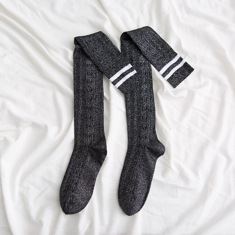 Chaussettes à hauteur des cuisses pour femmes – Image 2