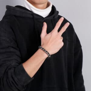 Bracelet personnalisé en acier titane pour hommes